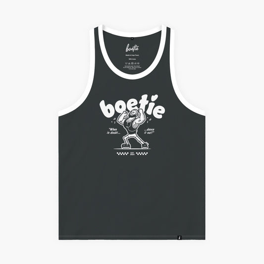 "Disco" Boetie Tank - Charcoal