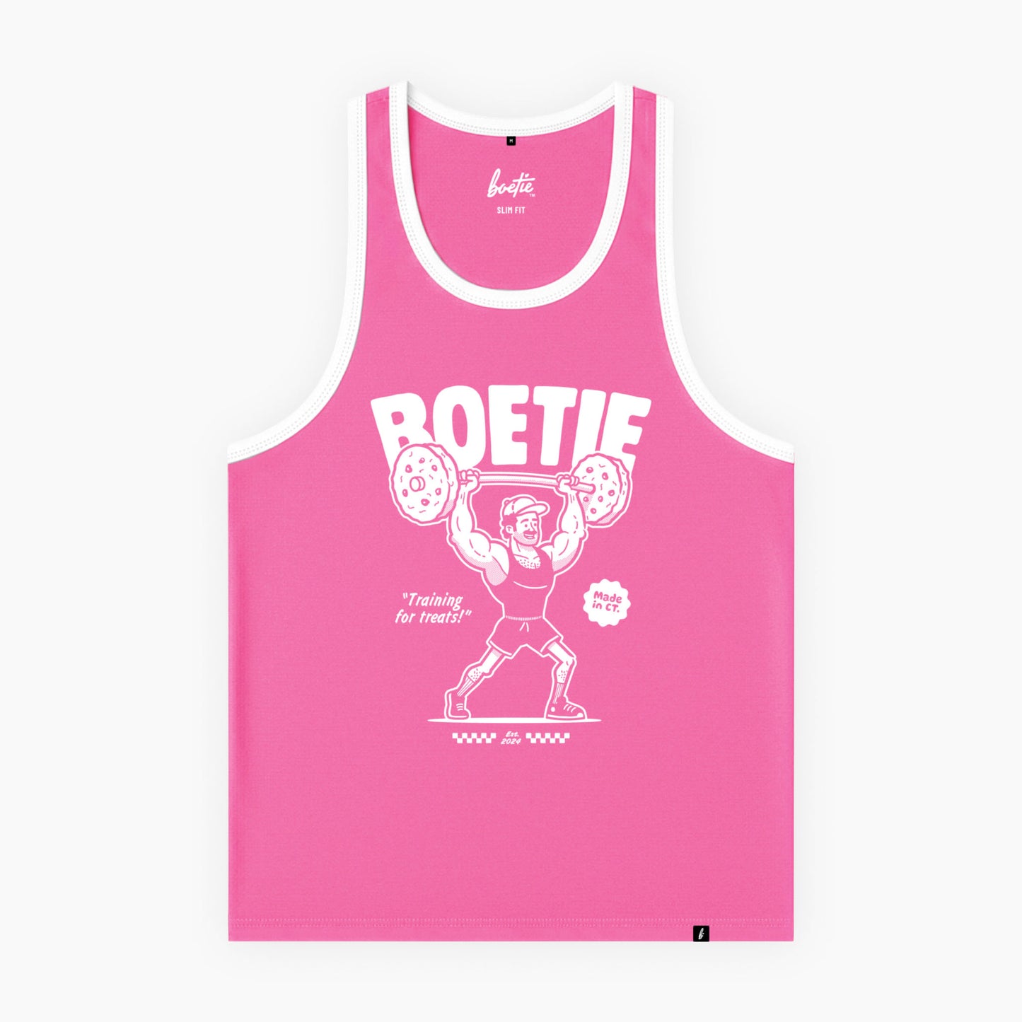 "Biscuit Barbell" Boetie Tank - Pink