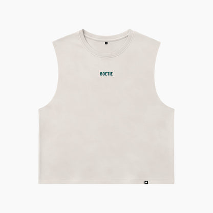 Cropped Tank - Oatmeal