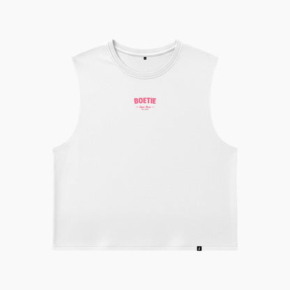 Cropped Tank - White