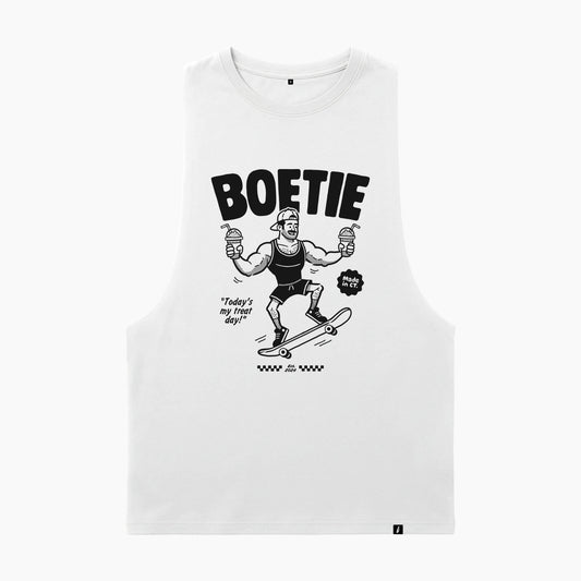 Drop Arm Tank - White