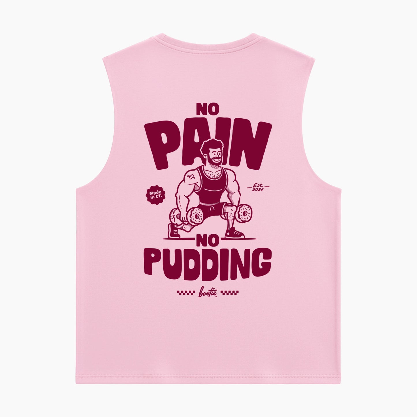 "Pudding" Muscle Tank - Light Pink
