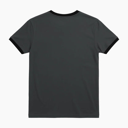 Basic Ringer Tee - Charcoal