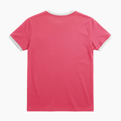 Basic Ringer Tee - Coral