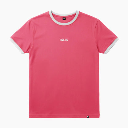 Basic Ringer Tee - Coral
