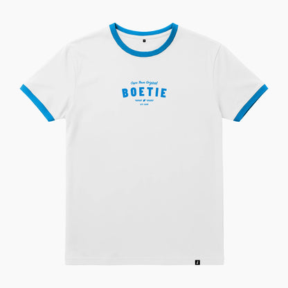Retro Ringer Tee - White