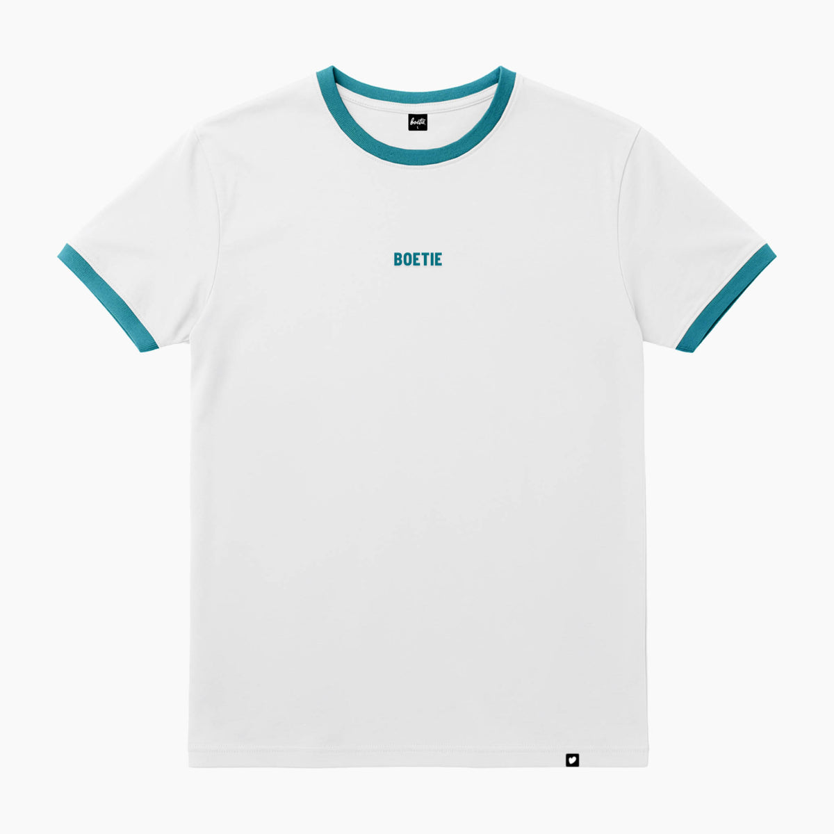 Basic Ringer Tee - White