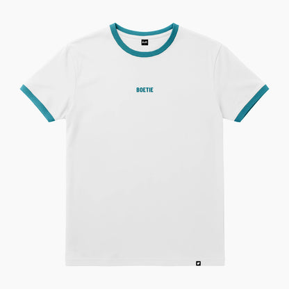 Basic Ringer Tee - White