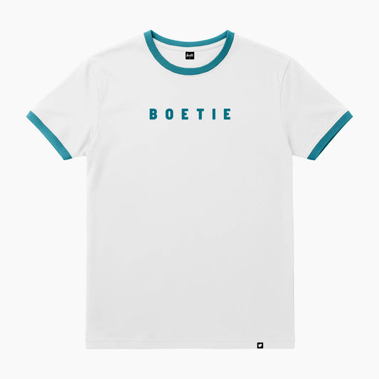 Classic Ringer Tee - White